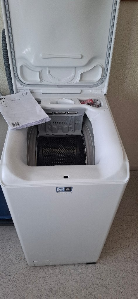Wasmachine, Ophalen, 1200 tot 1600 toeren, Gebruikt, Bovenlader