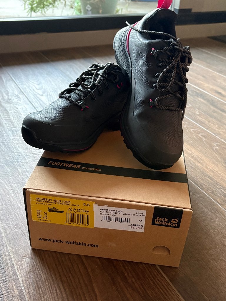 Jack Wolfskin Force Striker Texapore Hiking Shoes EU39, NEW, Ophalen, Nieuw, Schoenen
