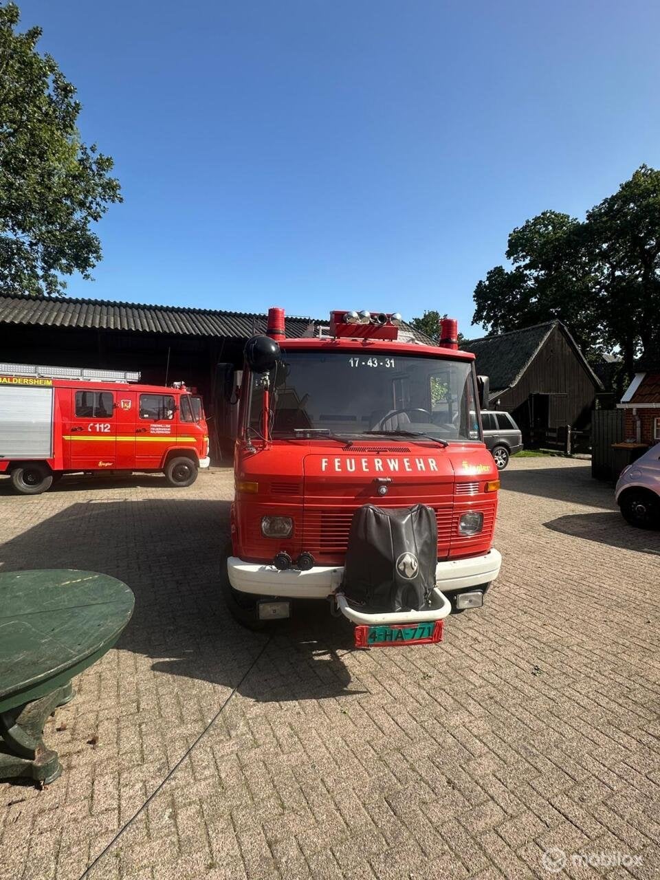 Mercedes 608 Brandweer 1986 Camper 46906 km perfect!, Overige carrosserieën, Mercedes-Benz, Bedrijf, Grijs