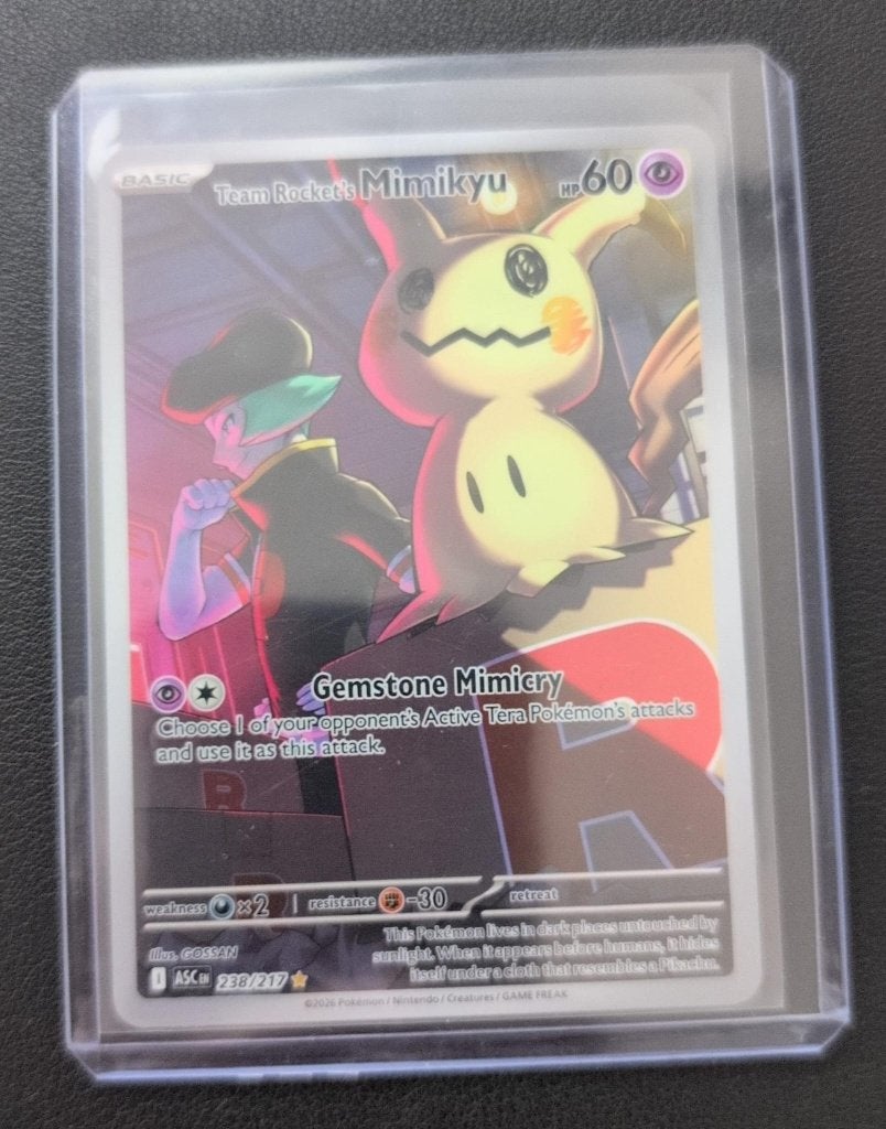 Team Rocket's Mimikyu (ASC 238) Near Mint, Ophalen of Verzenden, Nieuw, Losse kaart