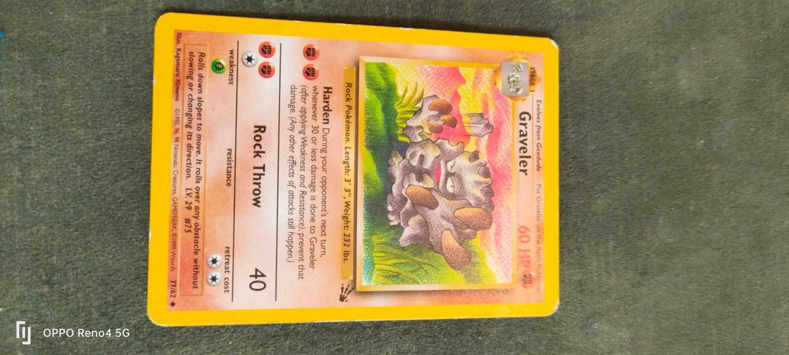 pokemon kaart 1995, Ophalen of Verzenden, Zo goed als nieuw, Overige onderwerpen