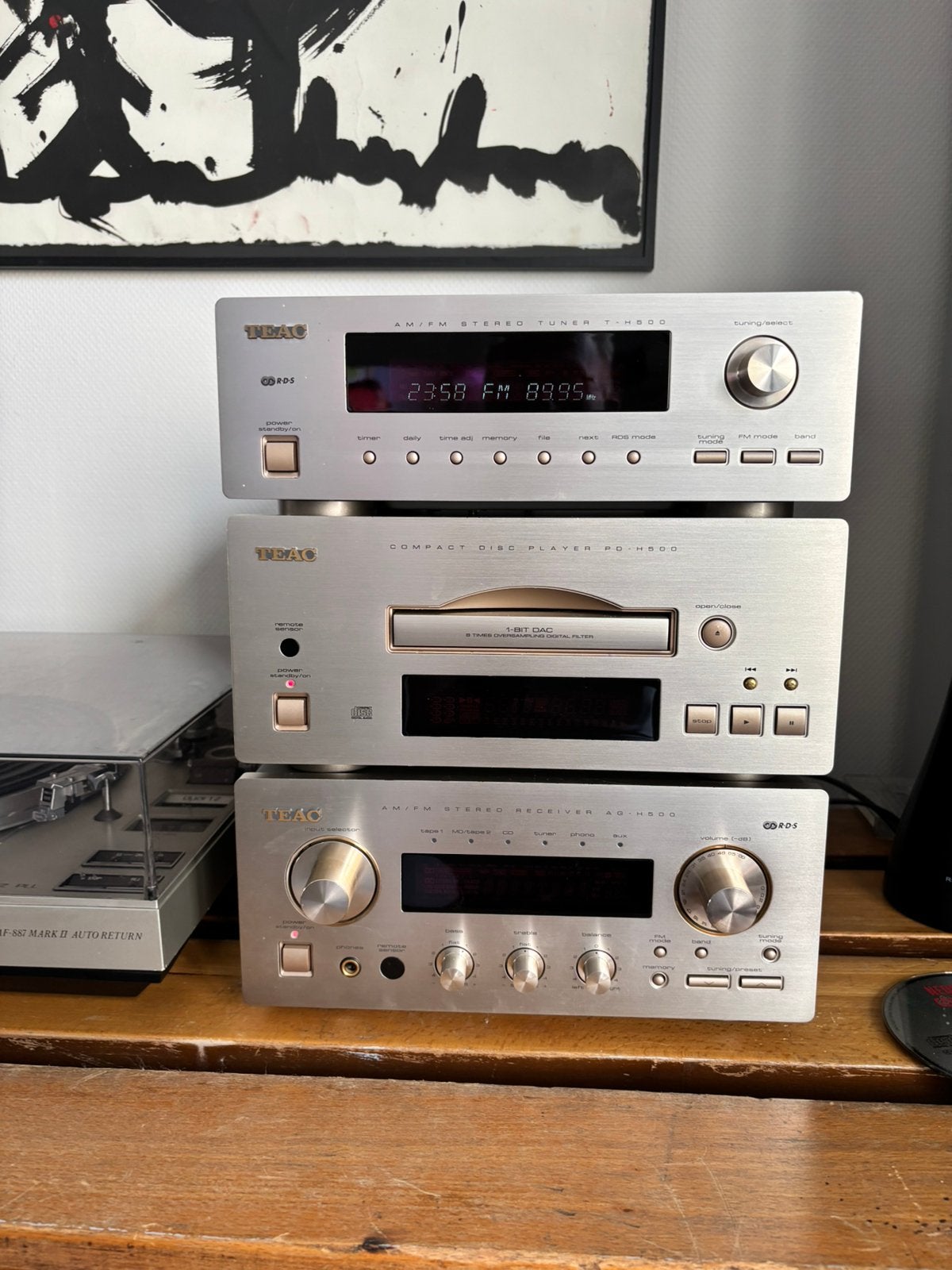 TEAC H500  hifi set, zeer mooi en goed, Ophalen, Gebruikt, Overige merken