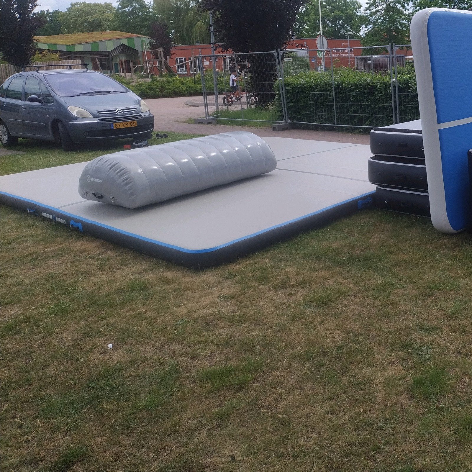 Airtrack 5x5x0,2, Sport en Fitness, Ophalen, Materiaal, Kindermaat 122 t/m 140, Zo goed als nieuw