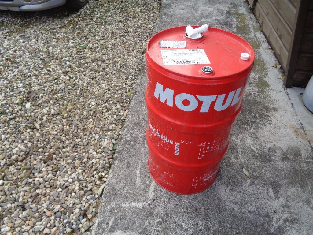 olievat 60 liter, Tuin en Terras, Vuurkorven, Ophalen, Zo goed als nieuw