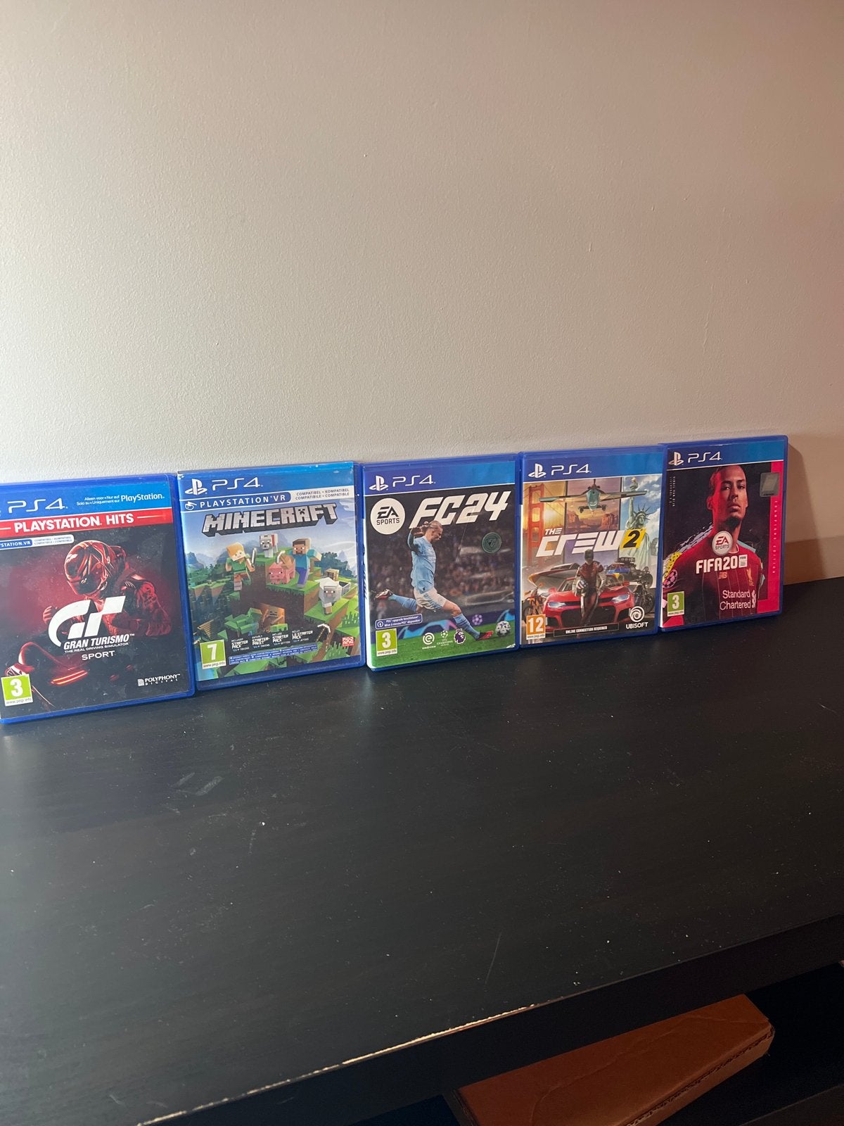 PS4 Games Bundel: Gran Turismo, Minecraft, FC24, The Crew 2,, Online, Gebruikt, Verzenden, Overige genres