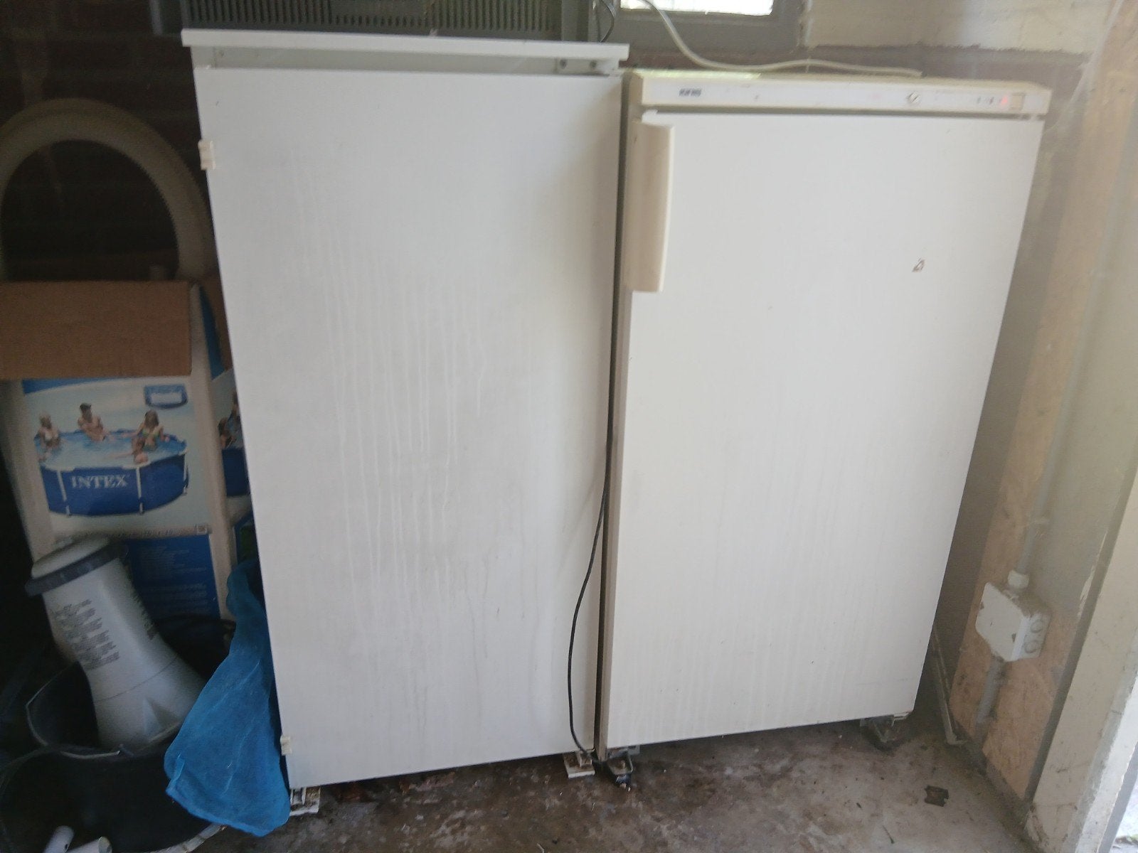 Grote vriezer, werkt nog prima, ideaal voor in de schuur, Witgoed en Apparatuur, Vriezers en Diepvrieskisten, Gebruikt, Minder dan 60 cm