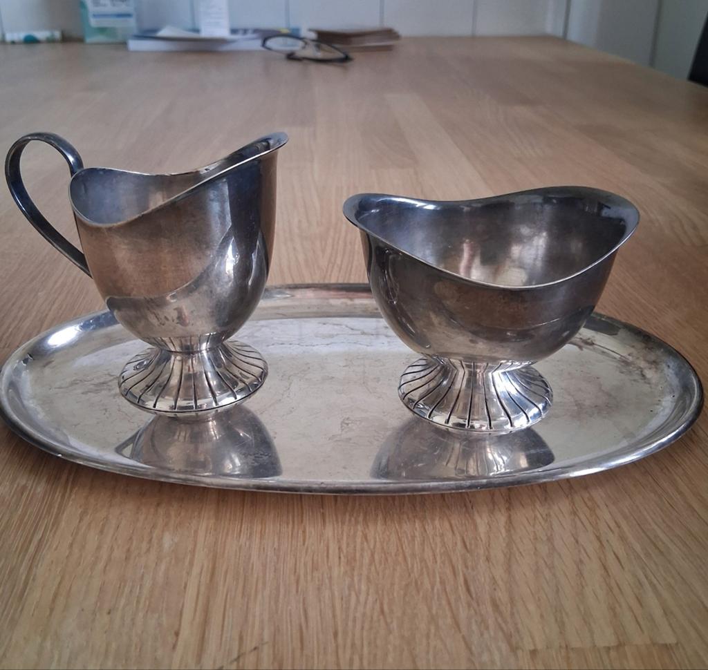 Douwe Egberts Zilveren Theeservies, Ophalen of Verzenden, Zilver