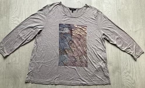 Mooie shirt maat 50/52 van Ulla Popken, Kleding | Dames, Grote Maten, Beige, Ulla Popken, Zo goed als nieuw, Shirt of Top