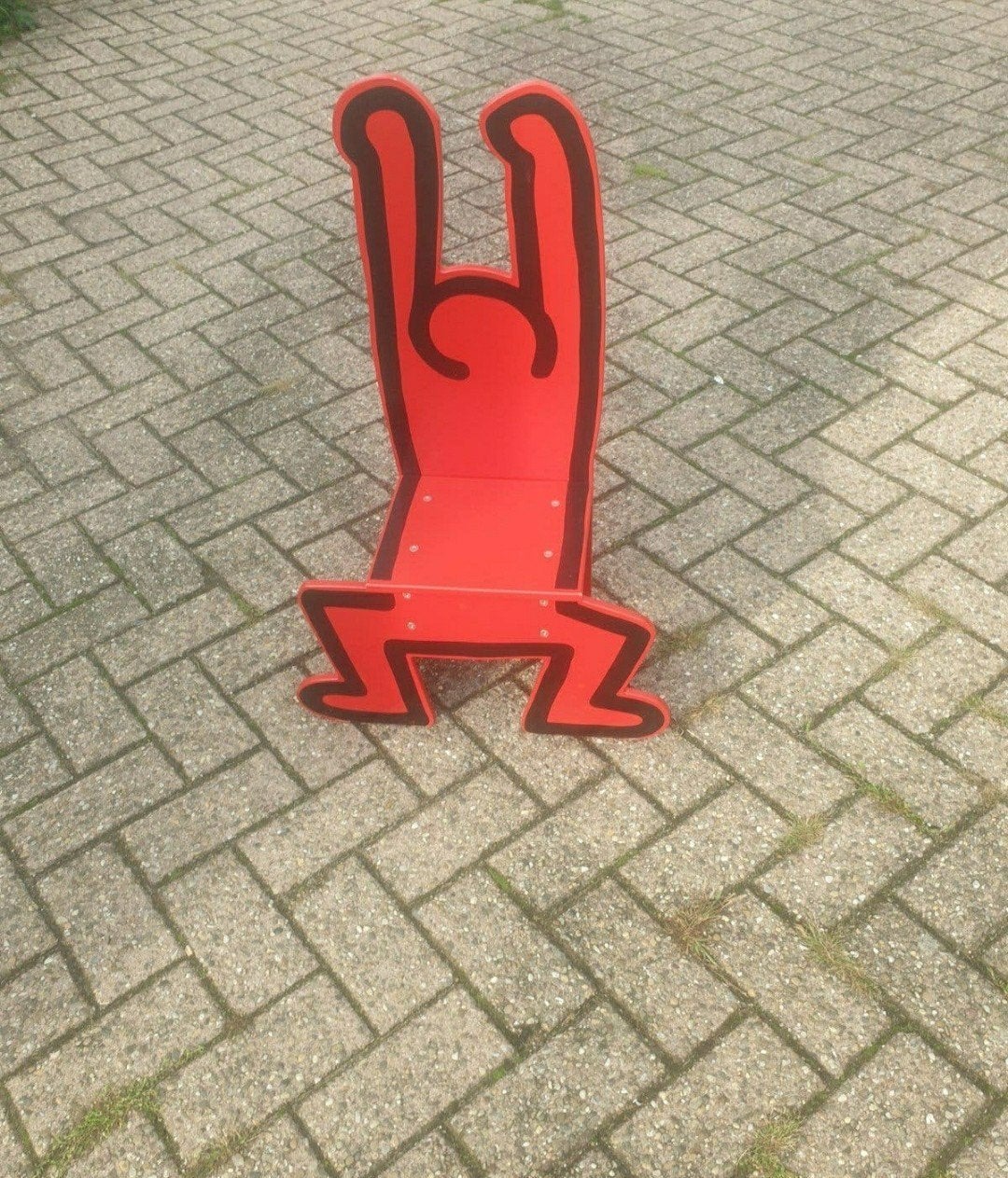 Prachtig zeldzaam stoel van keith haring, Ophalen of Verzenden, Zo goed als nieuw