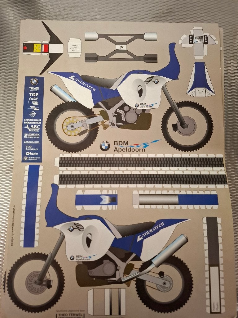 bouwplaat BMW GS en overig tbv oude BMW boxer, Motoren, Ophalen, Gebruikt