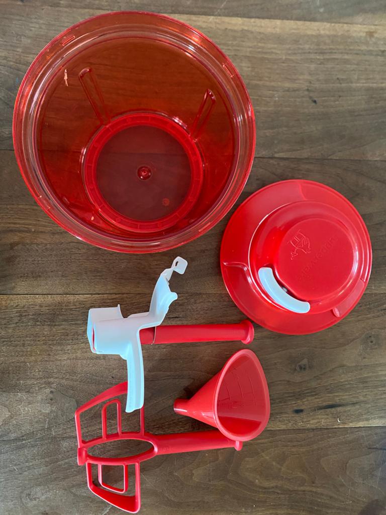 Tupperware Turbochef - Keukenhulp, Ophalen of Verzenden, Gebruikt, Rood, Overige typen