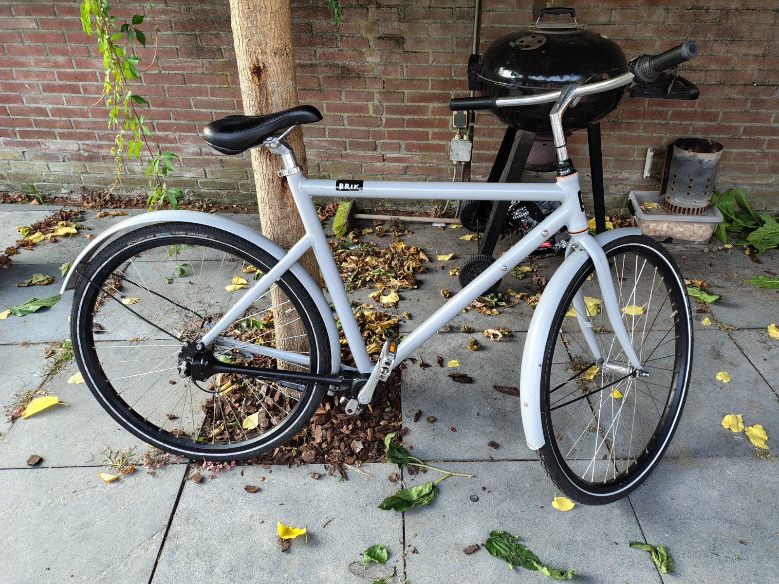 Brik Brut fiets met cardanas en Nexus 3-speed versnelling, Terugtraprem, Gebruikt, Versnellingen, Ophalen