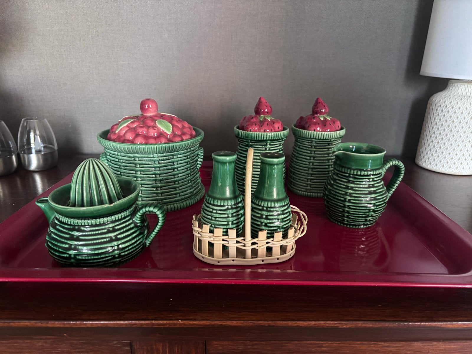 Vintage Aardbeien Servies - Well.301/0 - 1969, Ophalen