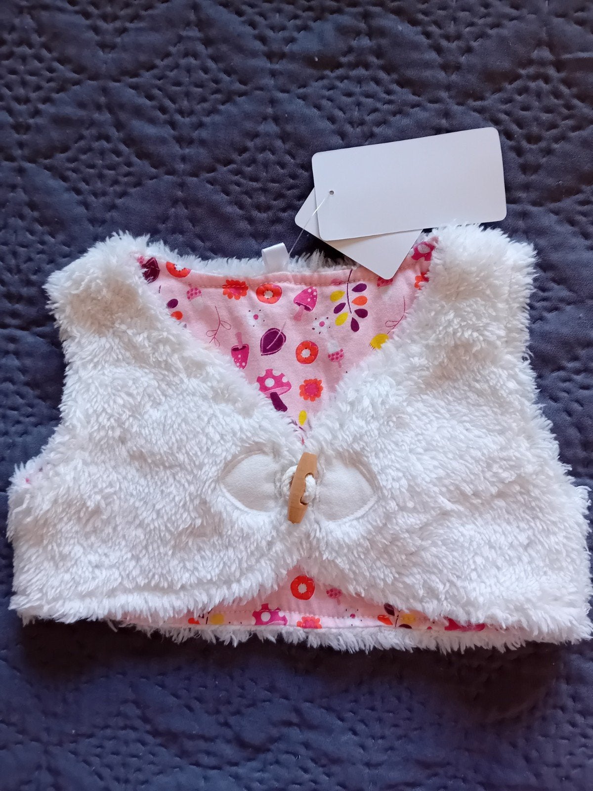Nieuw Zeeman mouwloos kort teddy vestje maat 68, Zeeman, Nieuw, Ophalen of Verzenden, Truitje of Vestje