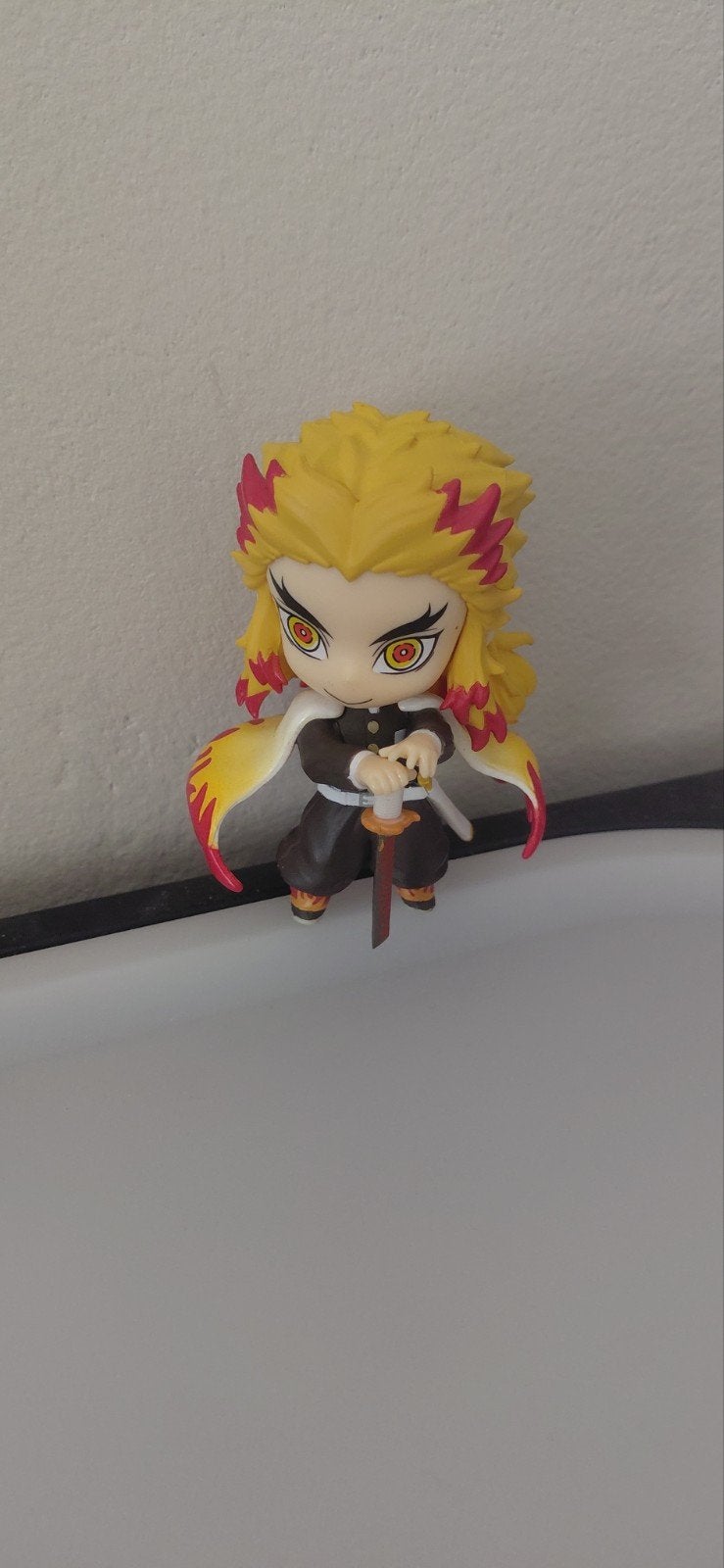 Leuk poppetje van Rengoku uit Demon Slayer, Ophalen of Verzenden, Zo goed als nieuw