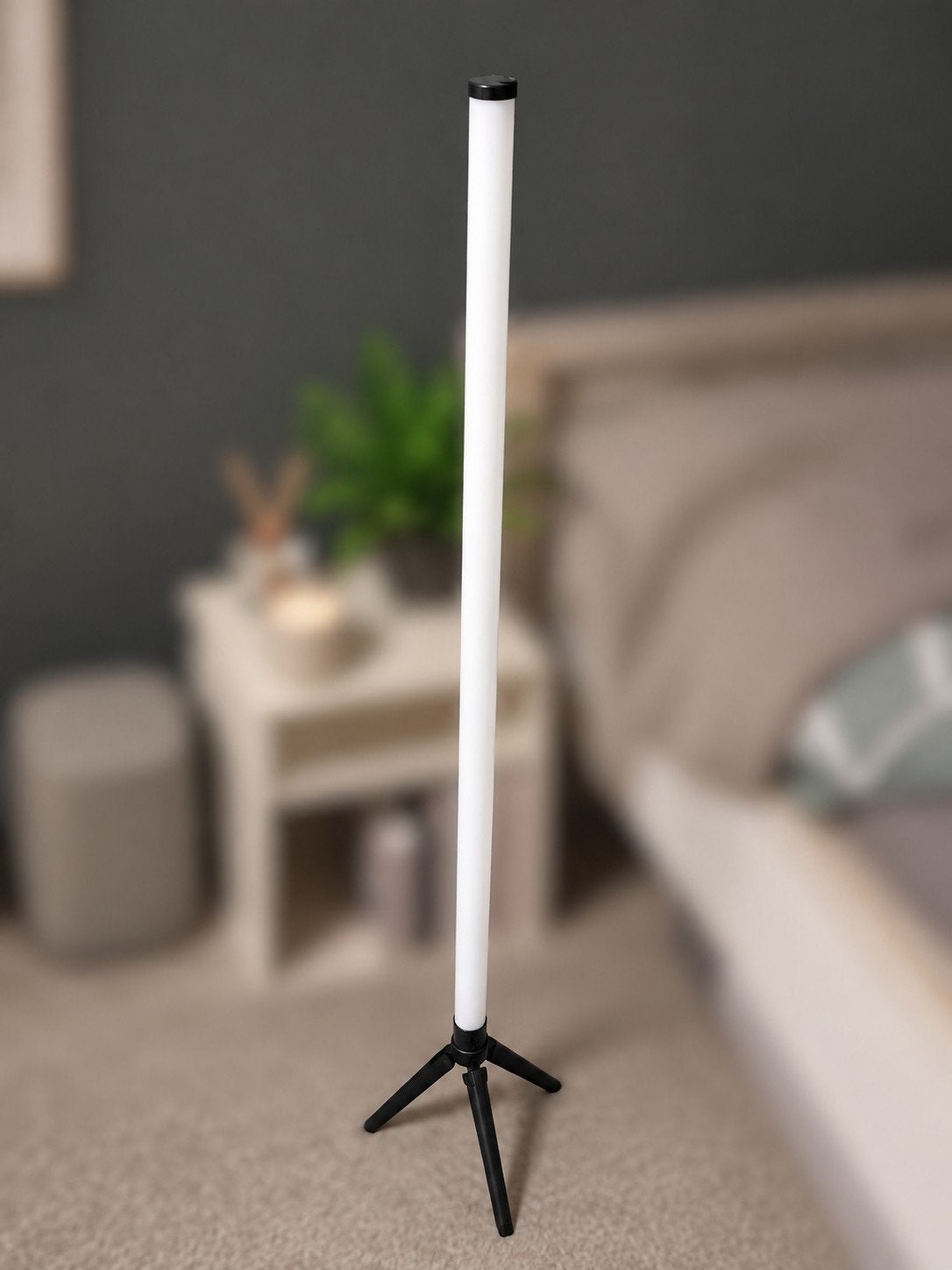 2 stuks LED vloerlampen zonder stekker, Ophalen, Gebruikt, Kunststof, 100 tot 150 cm