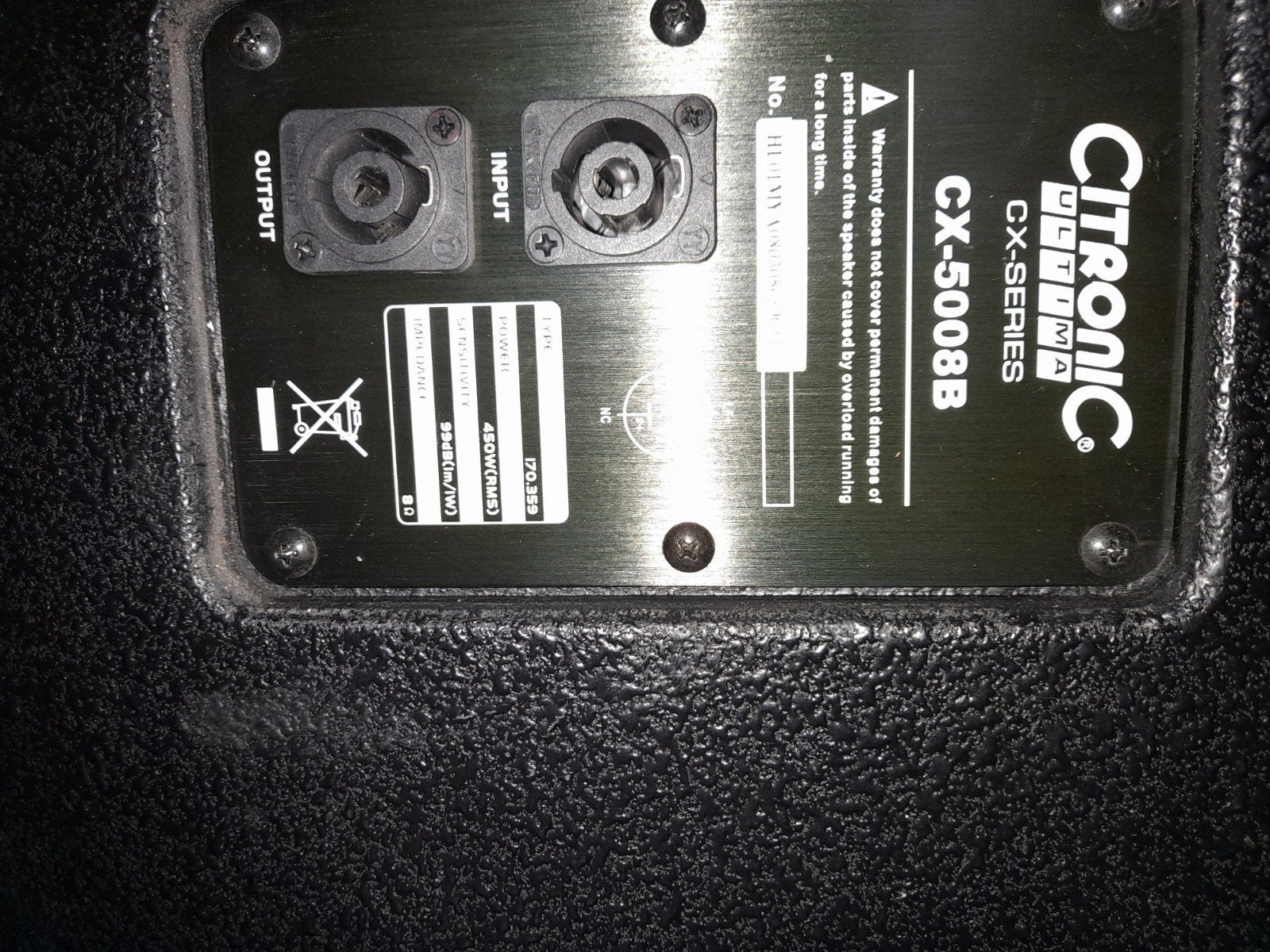 Citronic CX-5008B Speaker - Krachtige Geluidsweergave, Gebruikt, Overige typen, Ophalen, 150 watt of meer