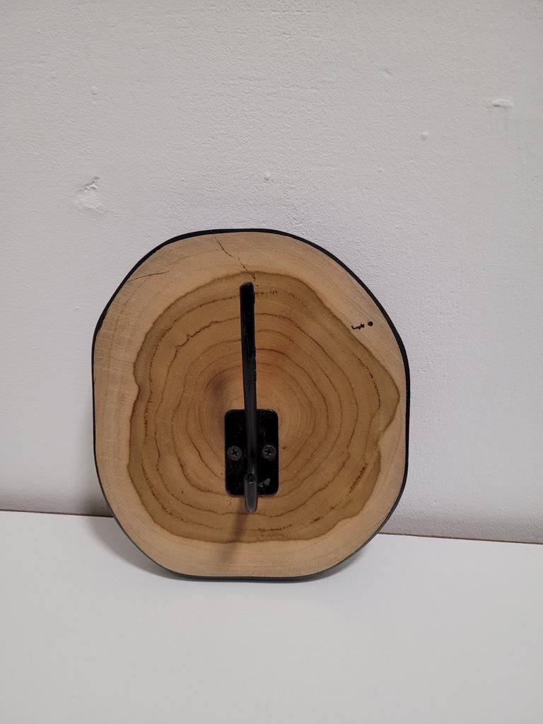Houten wandhaak met metalen haak, Nieuw, Minder dan 100 cm, Hout, Ophalen