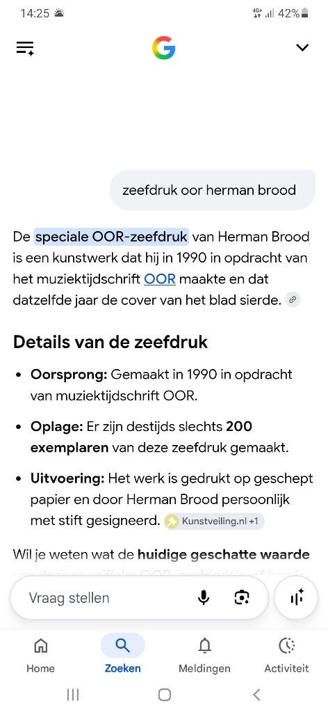 Zeefdruk Herman Brood, Antiek en Kunst, Ophalen, Gelimiteerde oplage, Portret en Figuren, Zeefdruk