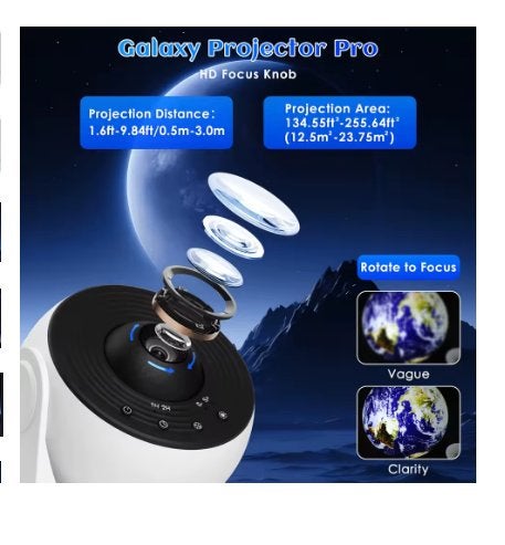 NIEUW! Noorderlicht Aurora Galaxy Star Projector – Maanlamp