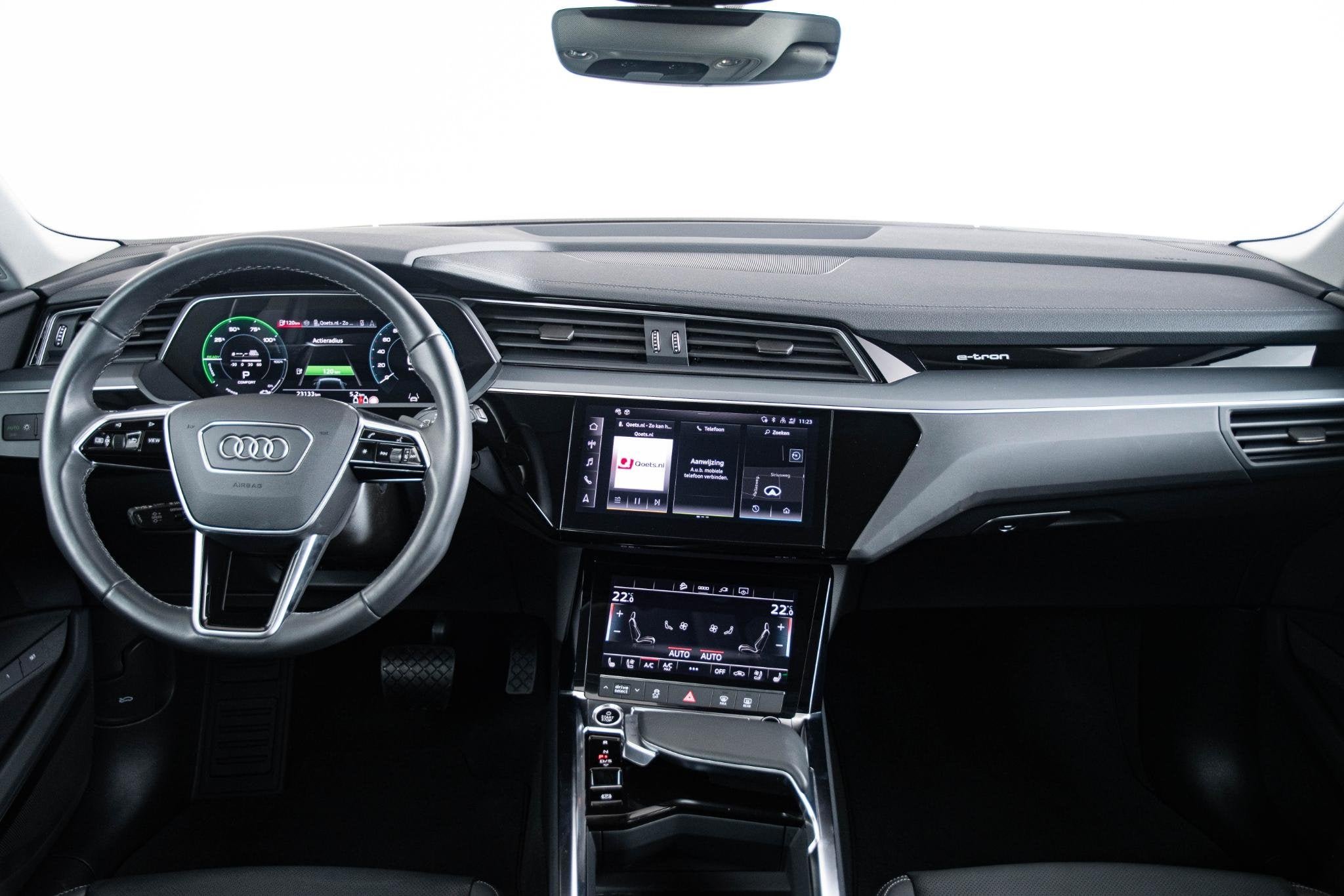 Audi Q8 e-tron 55 quattro Advanced Edition 115 kWh Trekhaak, Automaat, Gebruikt, Huisgarantie, Met garantie (alle)