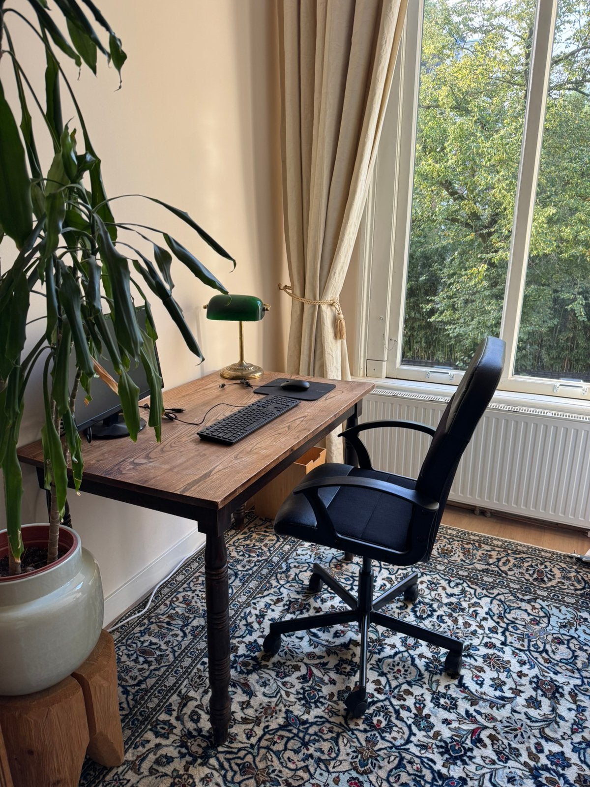 Bureaustoel RENBERGET Ikea, Huis en Inrichting, Bureaustoelen, Ophalen, Gebruikt, Zwart, Bureaustoel