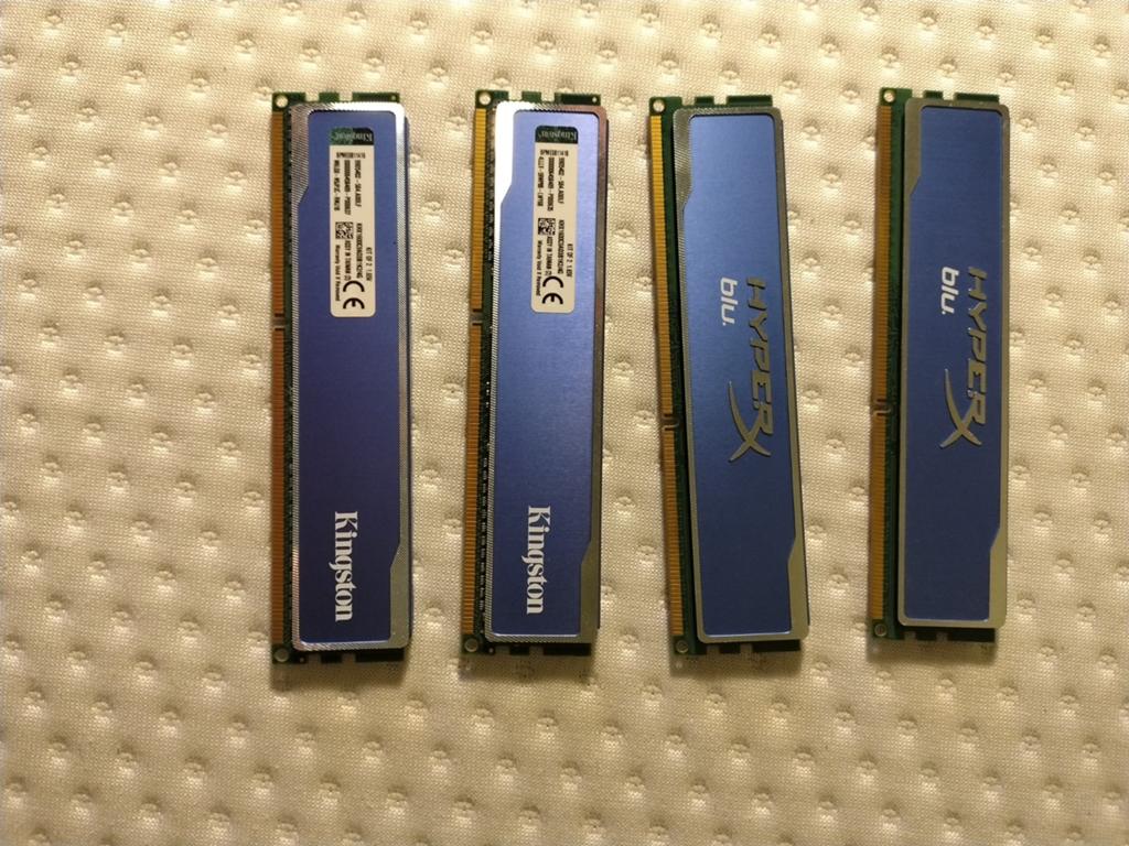 Kingston HYPERX blu. KHX1600C9AD3B1K2/4G, Gebruikt, DDR3, Ophalen of Verzenden, Desktop