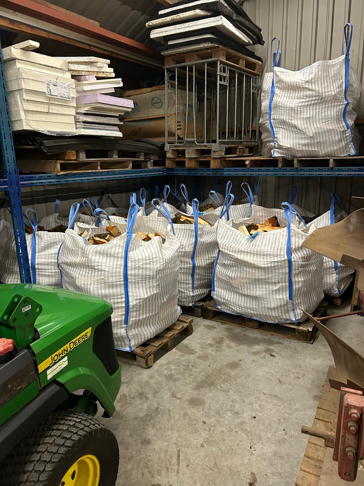 Gekloofd elzenhout in m3 zakken, Tuin en Terras, Minder dan 3 m³, Ophalen, Elzenhout, Blokken