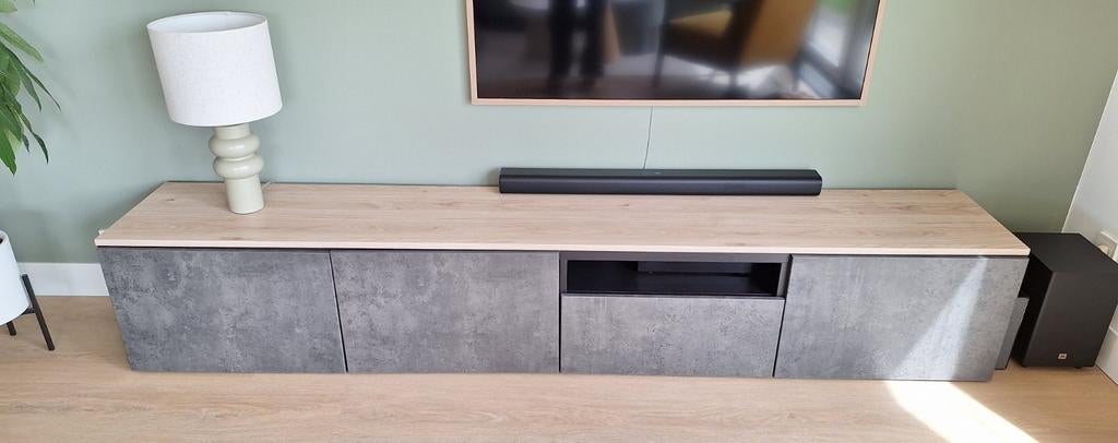 IKEA BESTA televisie meubel 240 cm, Ophalen, Zo goed als nieuw, 200 cm of meer, Minder dan 100 cm