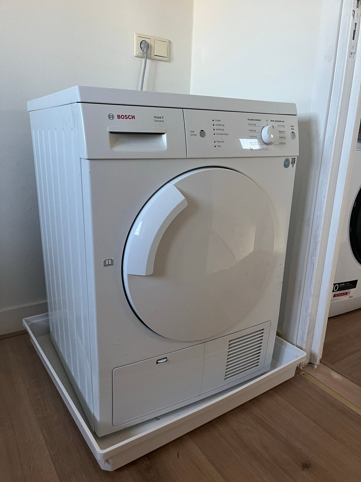 Bosch Maxx 6 Sensitive wasdroger (wordt warm), Ophalen, Gebruikt, Voorlader, Condens