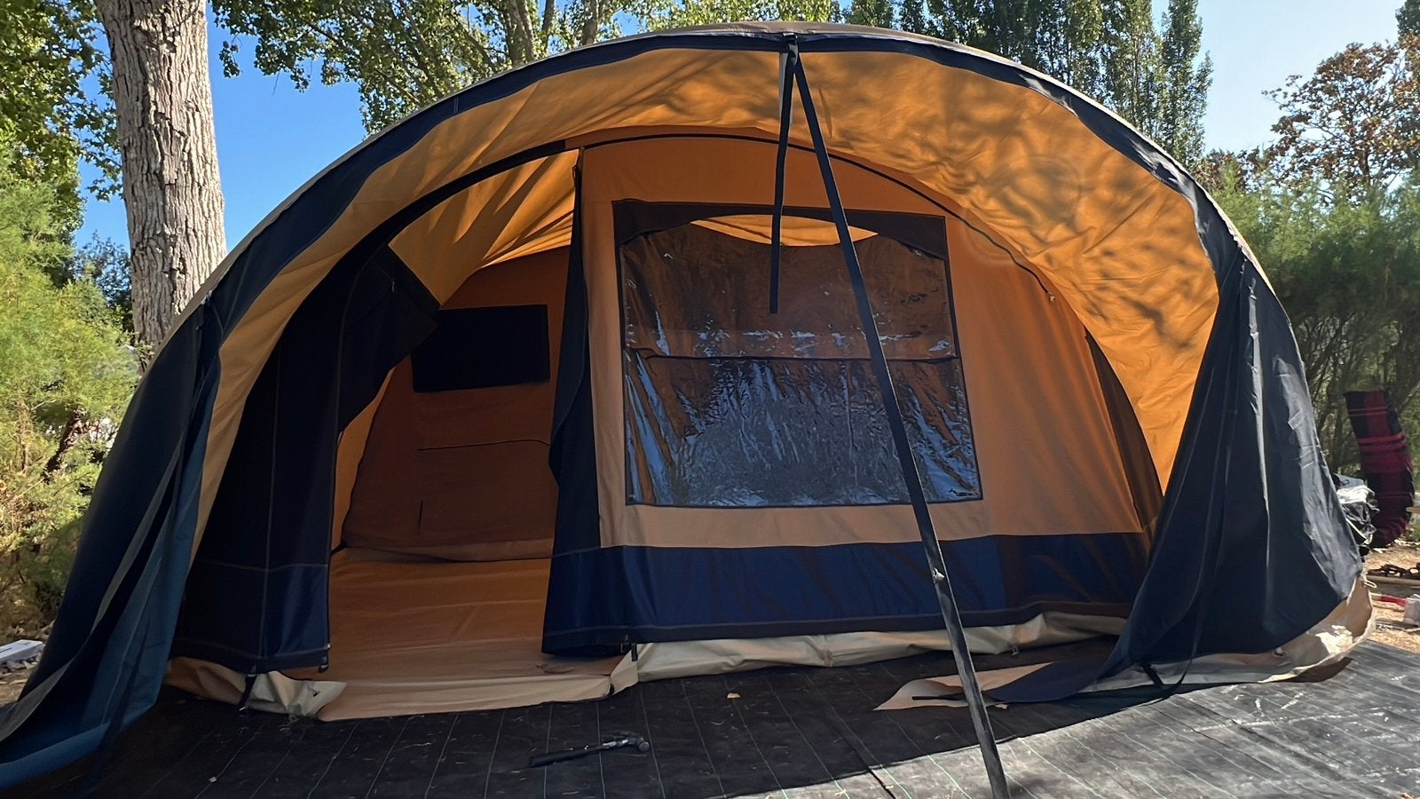 Ruime Cabanon Stratos vouwwagen – ideaal voor gezinnen, Ophalen, Beige, Meer dan 6, Cabanon