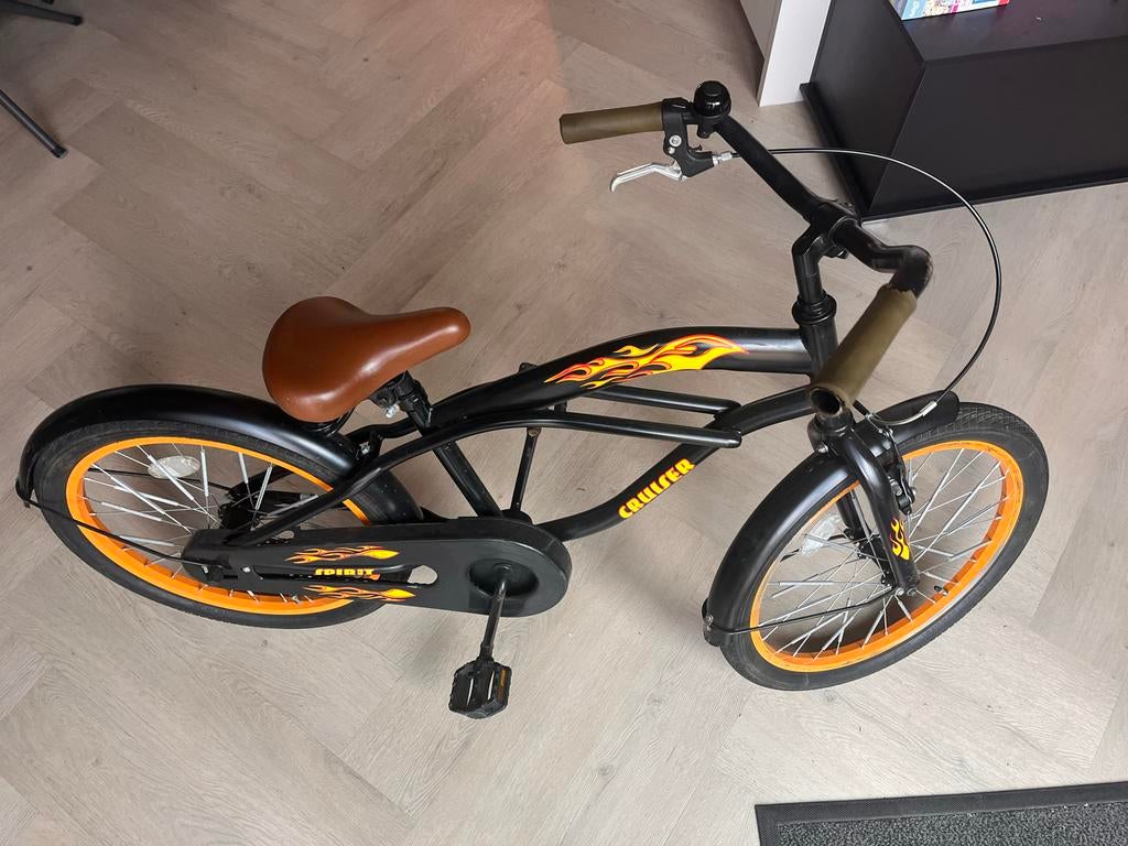 Gebruikte 18 inch Cruiser kinderfiets - Klaar voor een volge, Ophalen, Gebruikt, Velgrem, Handrem