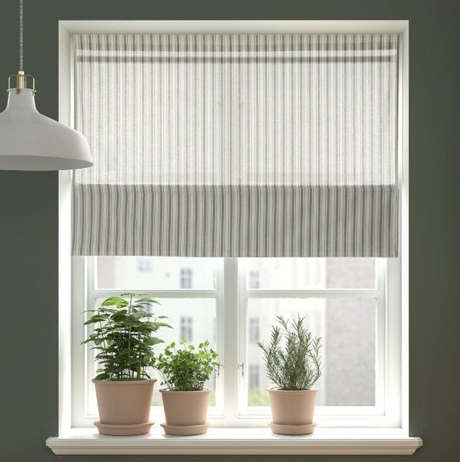 IKEA RINGBLOMMA Rolgordijn 120x160 cm, Huis en Inrichting, Ophalen, Nieuw, Lichtdoorlatend, Rolgordijn