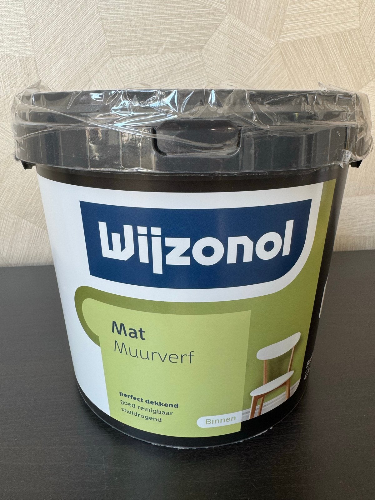 Nieuwe Wijzonol Muurverf Mat RAL 9016 - 5 Liter, Doe-het-zelf en Verbouw, Verf, Beits en Lak, Ophalen, 5 tot 10 liter, Wit, Nieuw