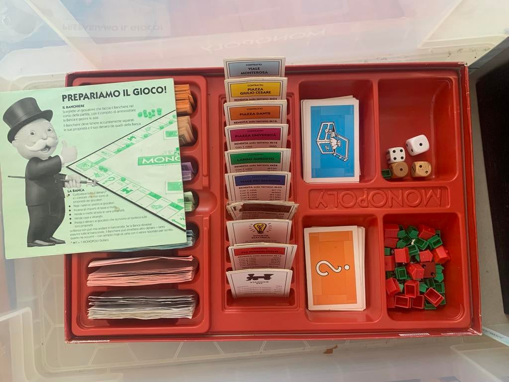Monopoly bordspel italiaanse versie!, Hobby en Vrije tijd, Gezelschapsspellen | Bordspellen, Drie of vier spelers, Ophalen, Gebruikt