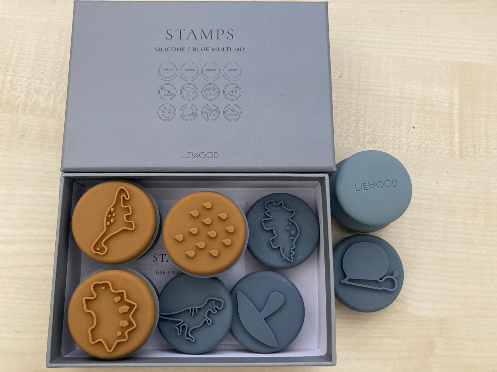 Nieuwe Liewood Stempels - Silicone / Blue Multi Mix, Hobby en Vrije tijd, Ilewap, Overige typen, Nieuw, Ophalen of Verzenden