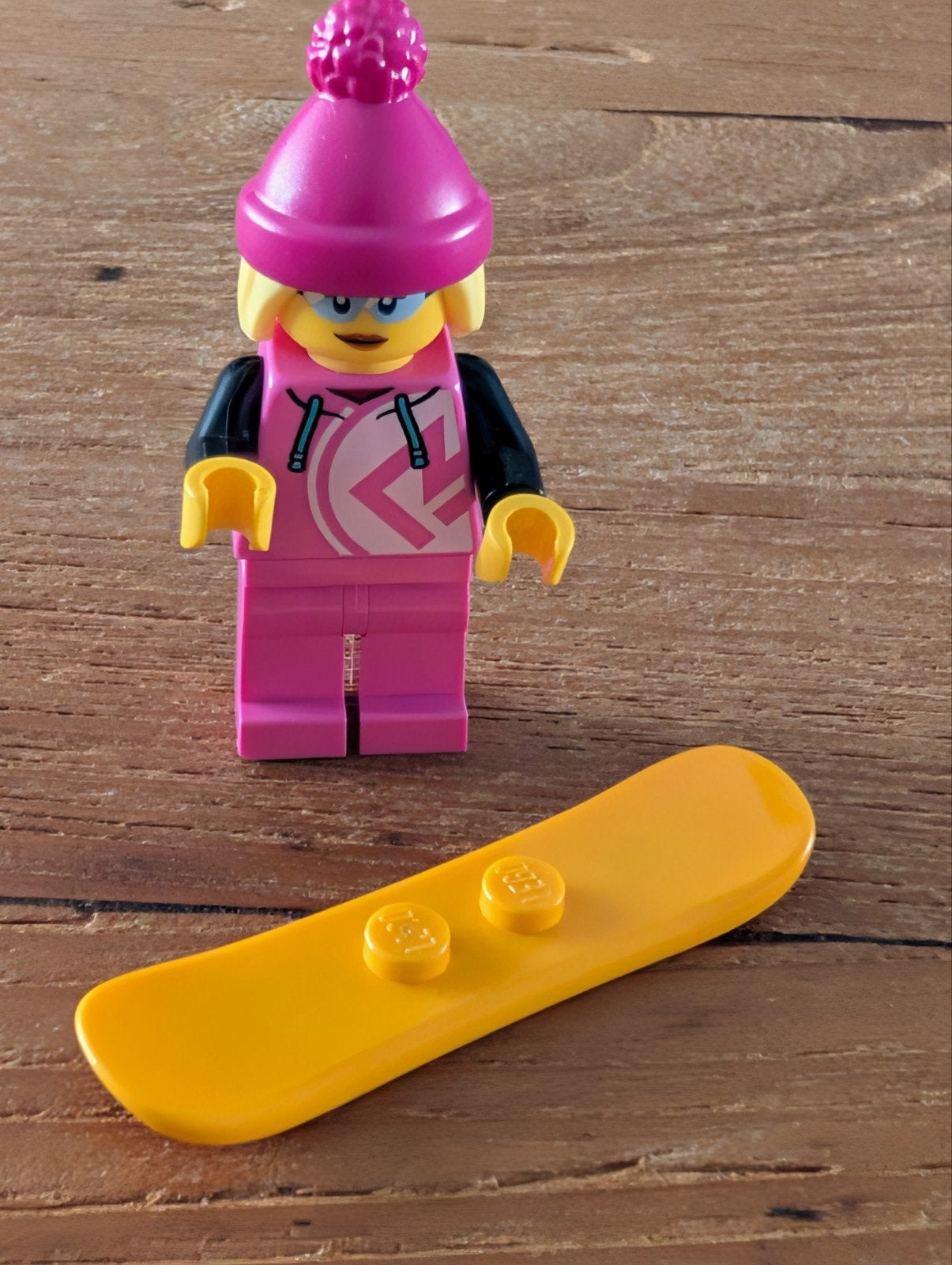 Lego Minifigures snowboardster met accessoire, Lego, Ophalen of Verzenden, Zo goed als nieuw, Minifiguur