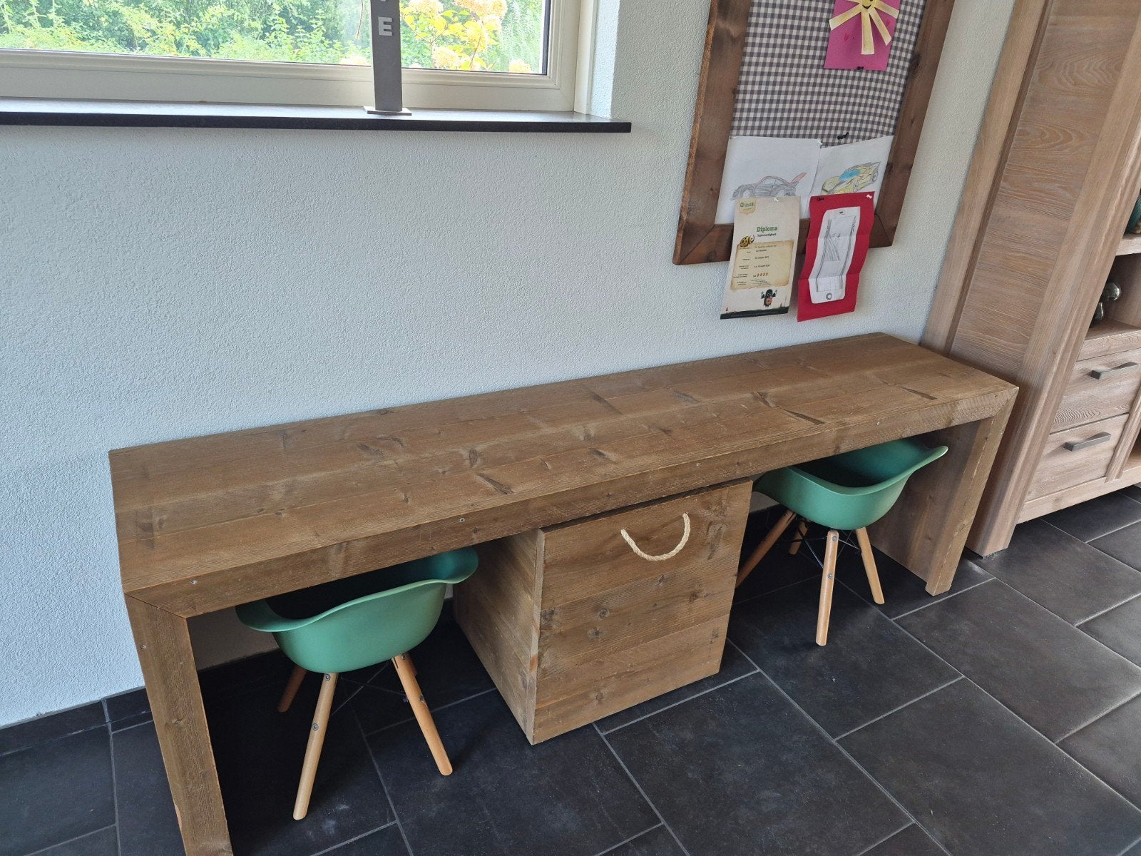 Mooie speeltafel met verijdbare opbergbak, Ophalen, Gebruikt, Tafel(s) en Stoel(en)