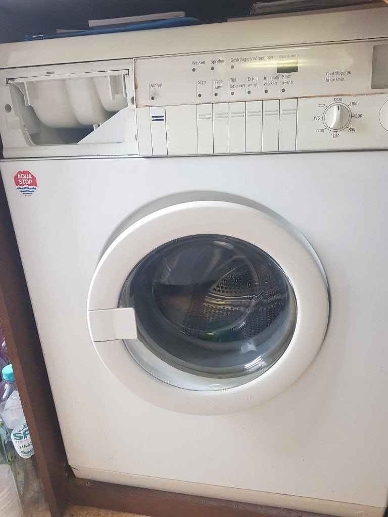 wasmachine was machine bosch voorlader wit, Witgoed en Apparatuur, Wasmachines, Ophalen, 1200 tot 1600 toeren, Gebruikt, Voorlader