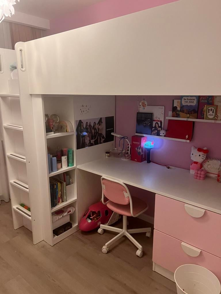 IKEA hooglsaper 90x200 één persoon bed, Ophalen of Verzenden, Zo goed als nieuw, Hoogslaper