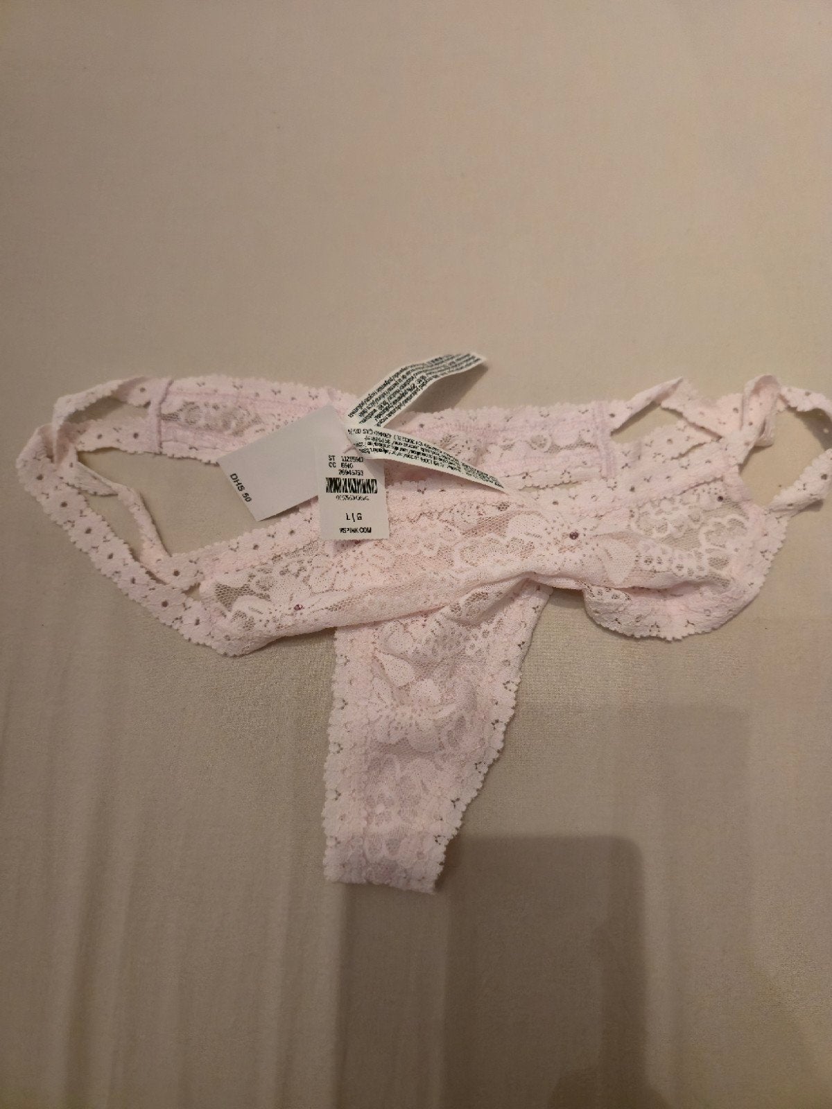Victoria Secret Pink  String - Nieuw met label, Onbekend, Ophalen of Verzenden, Roze, String