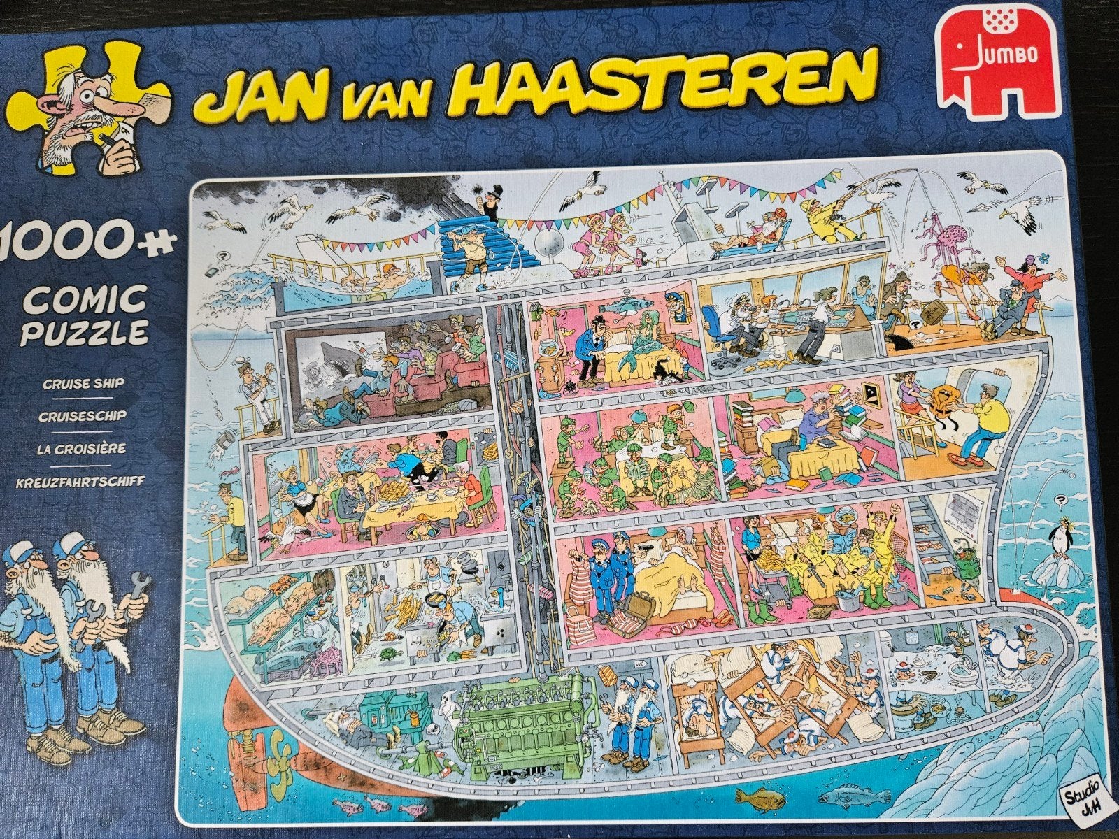 Jan van Haasteren cruise schip, Ophalen of Verzenden, 500 t/m 1500 stukjes, Zo goed als nieuw
