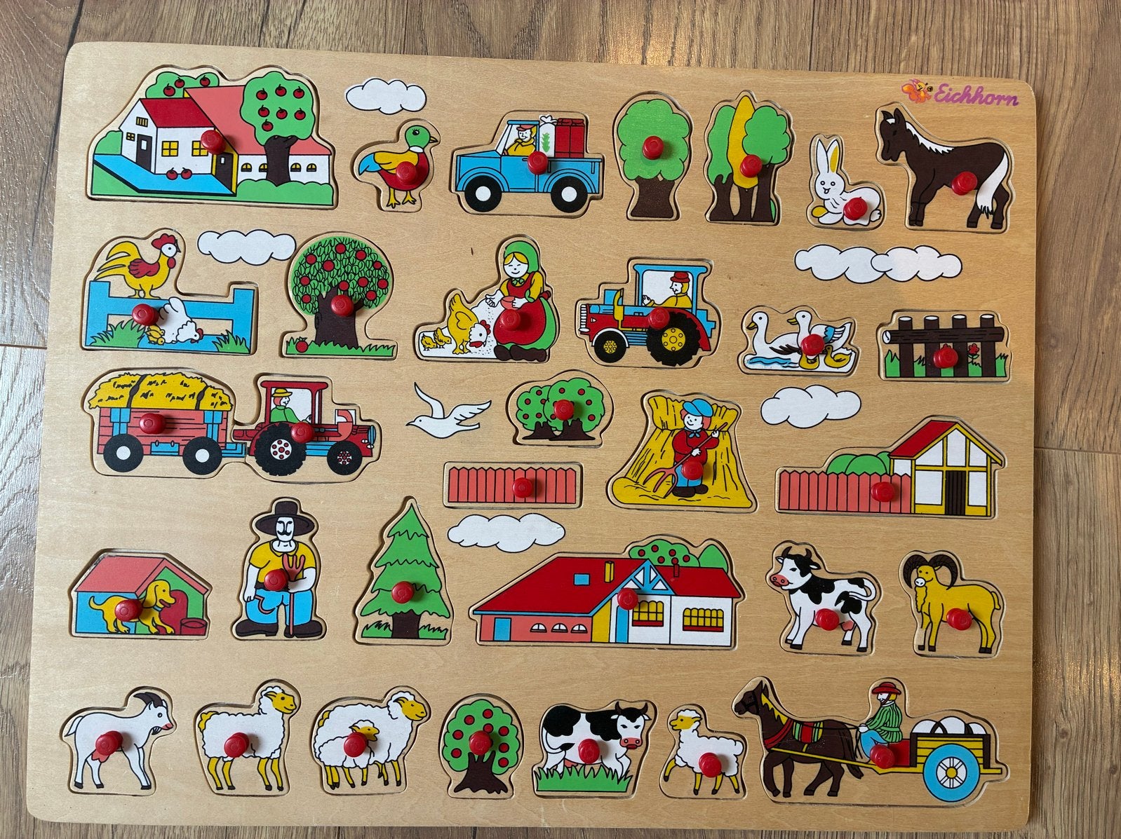 Eichhorn houten Boerderij Puzzel, Ophalen, Gebruikt, Puzzelen