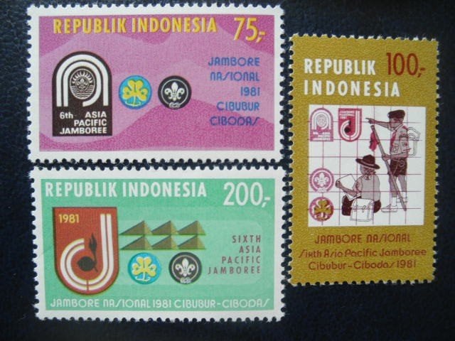 Postzegels Indonesië 1981 scouting - cw. 3,40 postfris., Ophalen of Verzenden, Postfris, Zuidoost-Azië