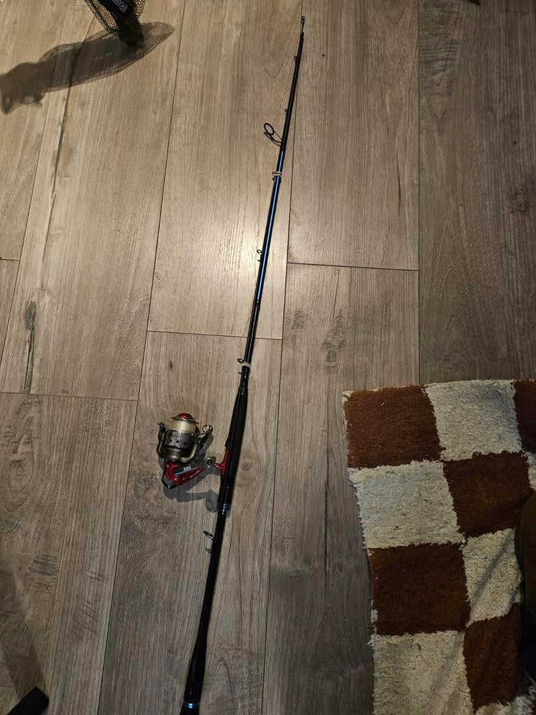Zebco Hengel Cast Spin 25, 2.4M, Ophalen of Verzenden, Gebruikt, Werphengel