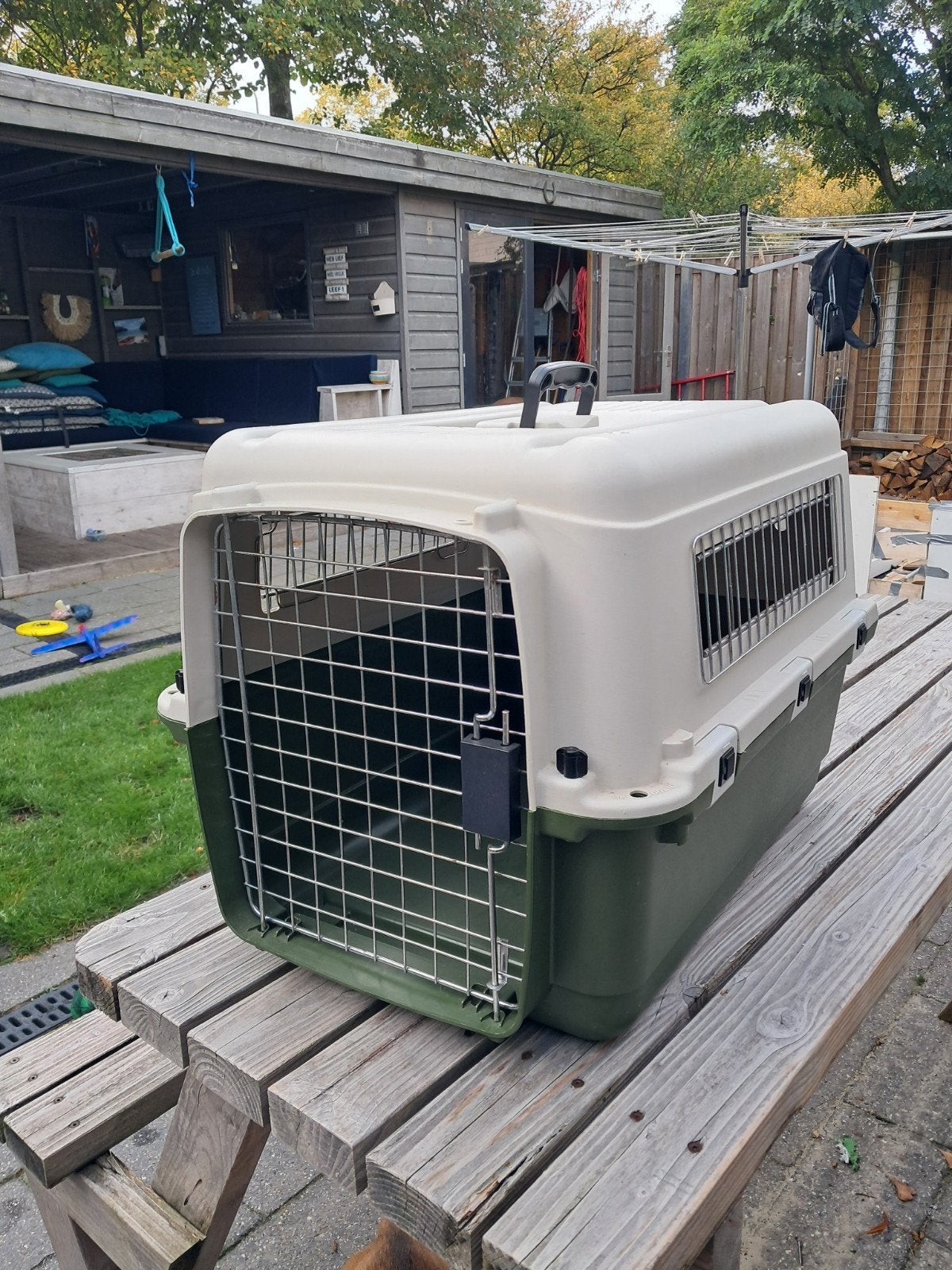 Honden reismand / transportbox, Ophalen, Zo goed als nieuw