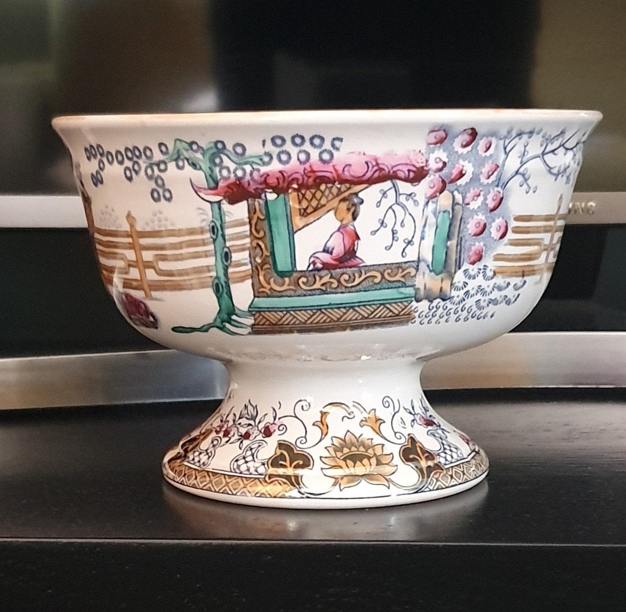 Antieke canton kastkom, Antiek en Kunst, Ophalen of Verzenden