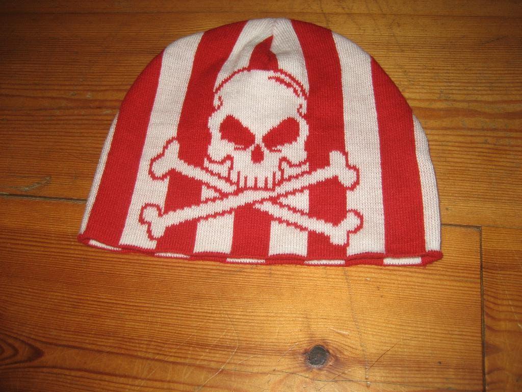 skull muts rood met wit nieuw ongedragen, Verzenden, Nieuw