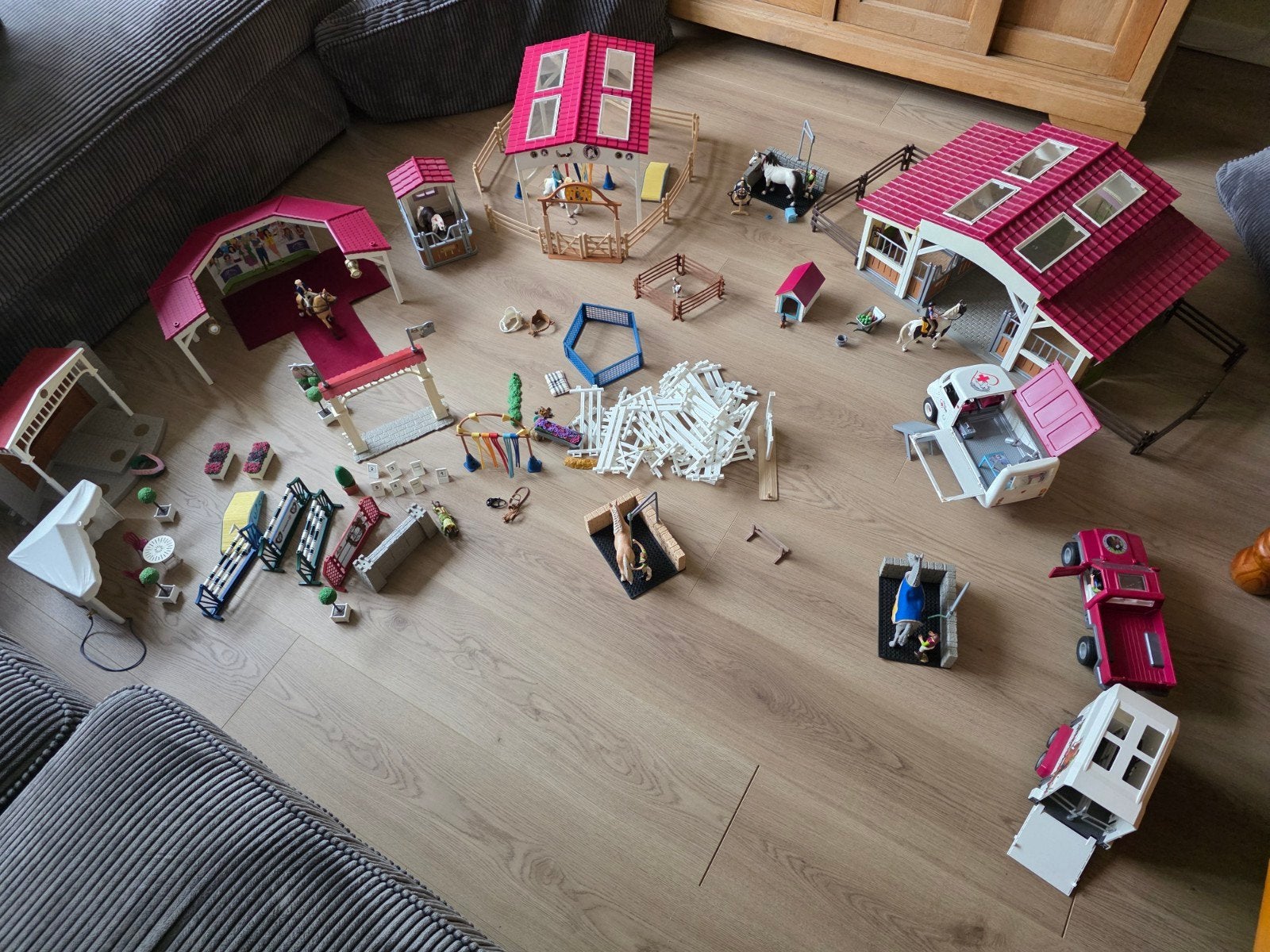 Schleich paarden trailer wasplaats, Ophalen of Verzenden