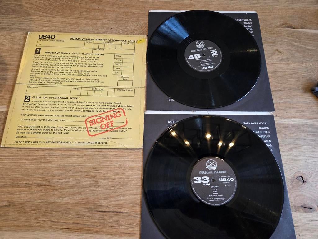 UB40 signing off dubbel LP, Ophalen of Verzenden, Gebruikt, 12 inch
